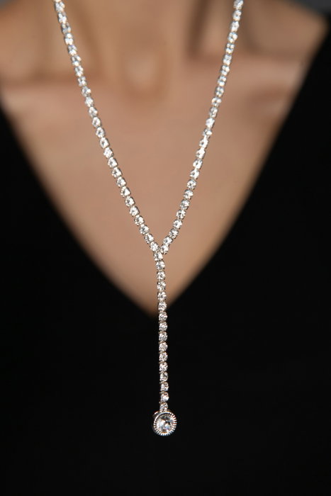 Heliophilia Silver CK9527 Collar de Metal Plata con Circones